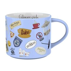 Zak Designs Gilmore Girls Ceramic Coffee Mug 15 oz Nostalgia BPA Free Gift NEW